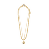 SPARKLE necklace set 2 in 1, gold plated