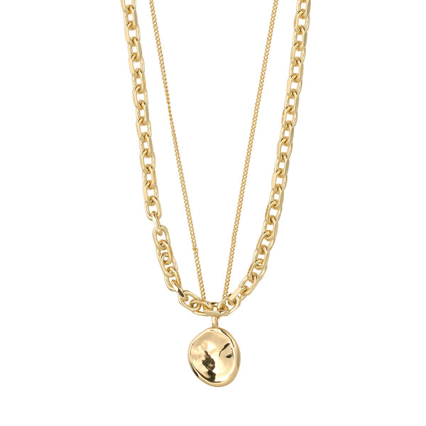 SPARKLE necklace set 2 in 1, gold plated