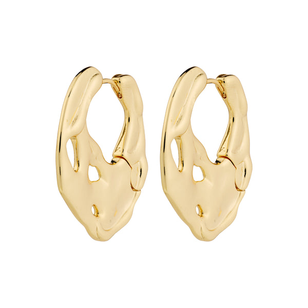 DAWN recycled hoop earrings gold-plated