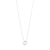 (W) Collier : Iris : Plaqué argent
