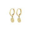 NOMAD coin huggie hoop earrings