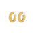 PHASE medium gold-plated creoles