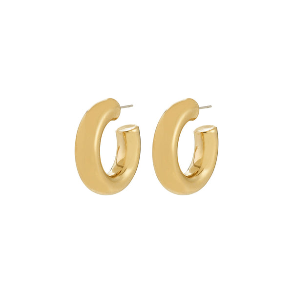 PHASE medium gold-plated creoles
