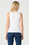 camisole blanche de dos