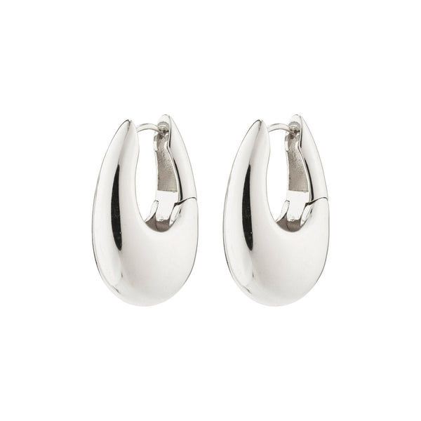 AUTUMN chunky retro hoop earrings