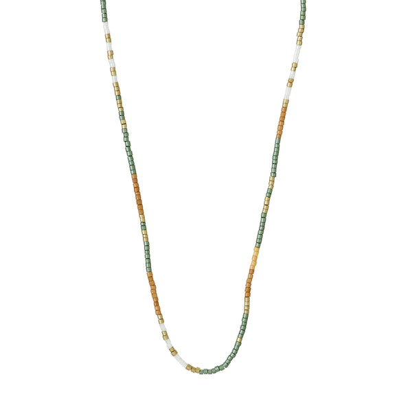 Collier ALISON brun, plaqué or