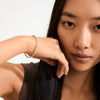 ARASH bracelet Gold Plated White