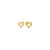 (W) Boucles d’oreilles : Iris : Plaqué or