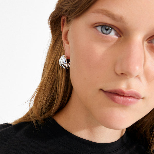 Boucles d’oreilles Johnnie Plaqué argent
