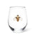 Verre à vin sans pied avec abeille bijou