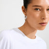 KAYDEN silver-plated creoles