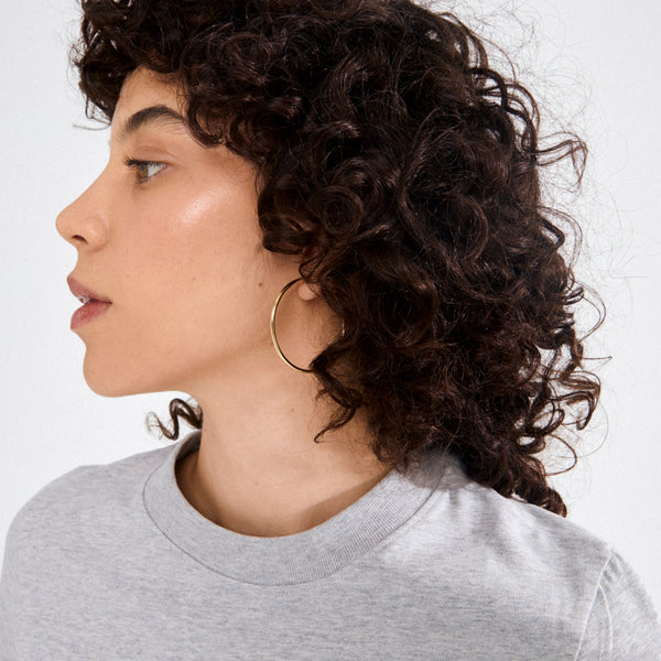 APRIL medium-size hoop earrings