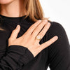 (W) Bague : Lyndon : Plaqué or : Rose