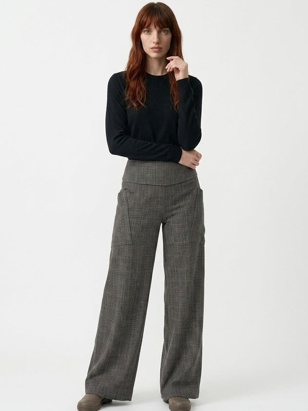 Pantalon Susan Kollontaï Prince-de-Galles Gris
