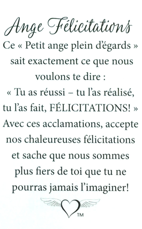 Épinglette Ange : Félicitations