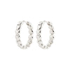 MAEVE recycled hoop earrings silver-plated