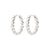 MAEVE recycled hoop earrings silver-plated
