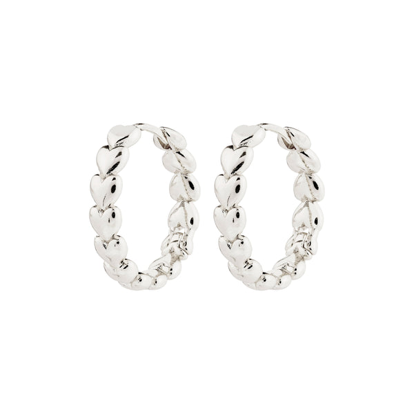 MAEVE recycled hoop earrings silver-plated