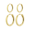 ARIELLA 2-in-1 hoop earrings set