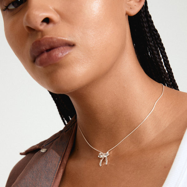CASSIAN recycled silver-plated necklace