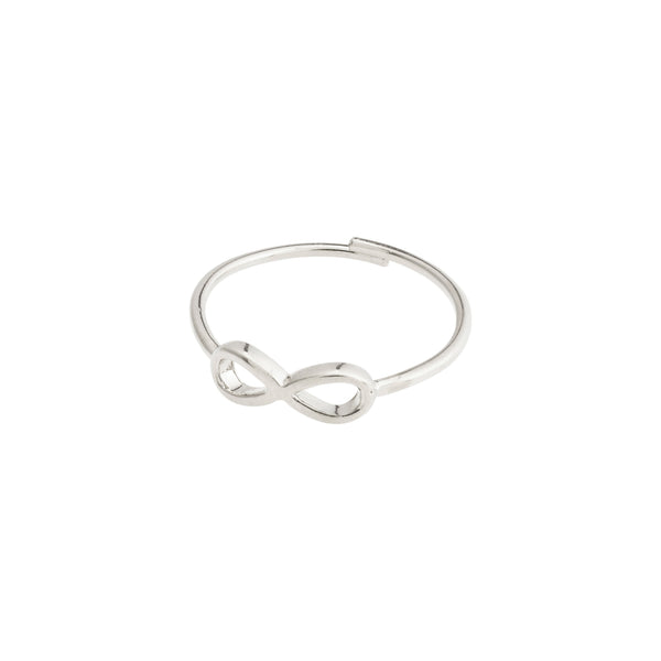 LULU recycled eternity stack ring silver-plated