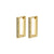 COBY crystal square hoop earrings 