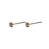 SYLVIE small crystal stud earrings gold-plated