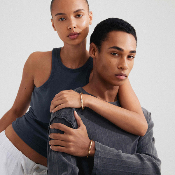 HARRISON gold-plated bangle