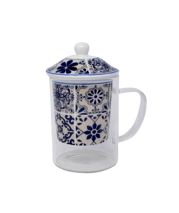 Tasse Tisanière Mosaïque bleu