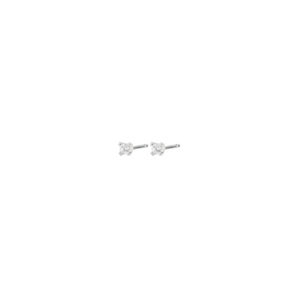 RAVI boucles d'oreilles à tige avec cristal 2 mm