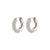 TATUM small silver-plated hoop earrings