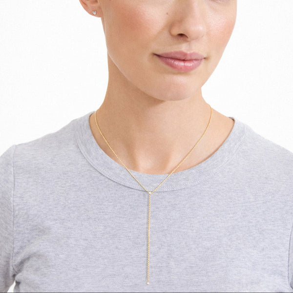 LUMI Y-collier plaqué or