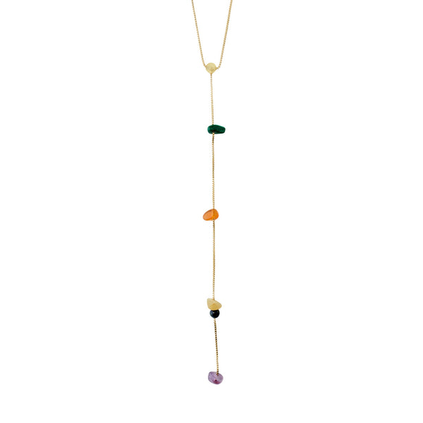 NARI Y-collier plaqué or