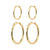 EVE rings earrings 2-in-1 set