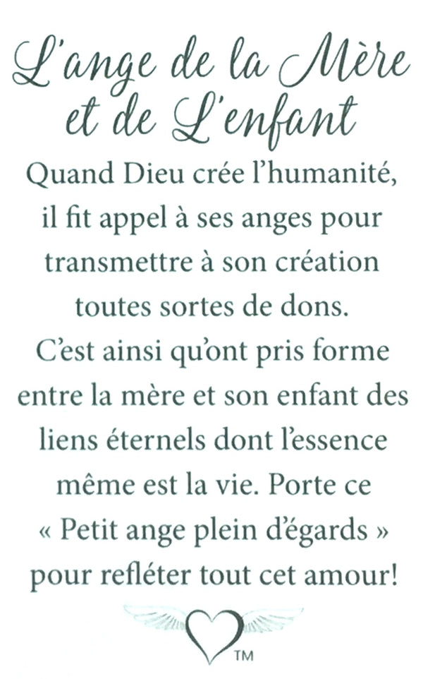 Épinglette Ange : De la Mère et de L'Enfant