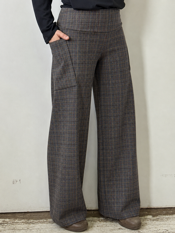 Pantalon Susan Kollontaï Prince-de-Galles Gris