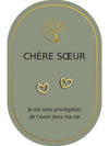 Boucles d'oreilles : Chère Soeur