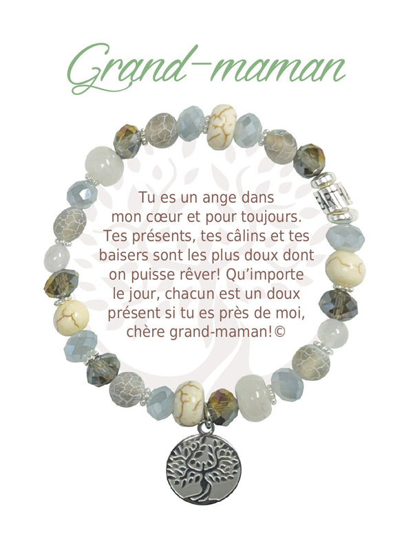 Bracelet Earth Angel Argent : Grand-Maman