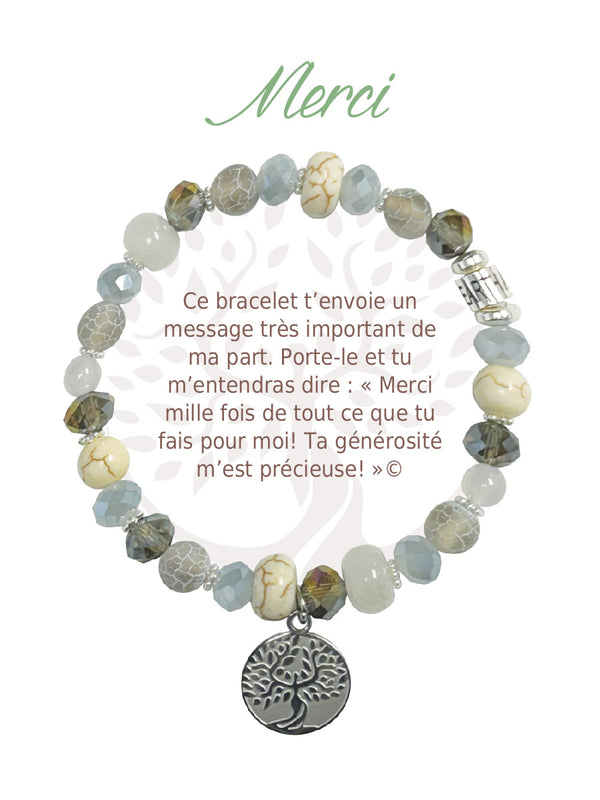 Bracelet Earth Angel Argent : Merci