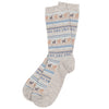 Alpaca Socks - Print - Gray - S/M