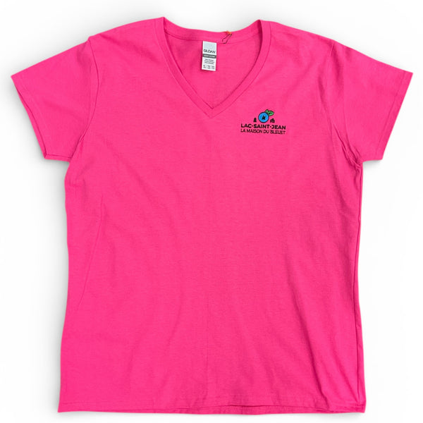 Tee-shirt rose heliconia