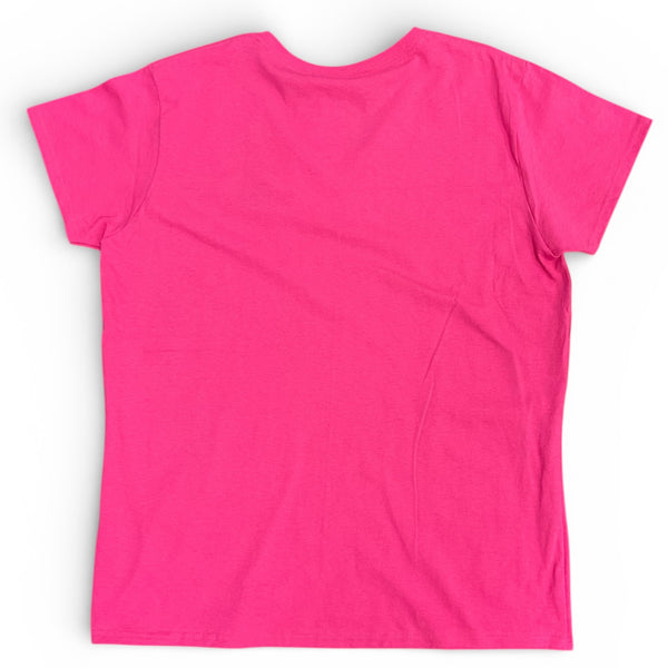 tee-shirt rose heliconia vue de dos