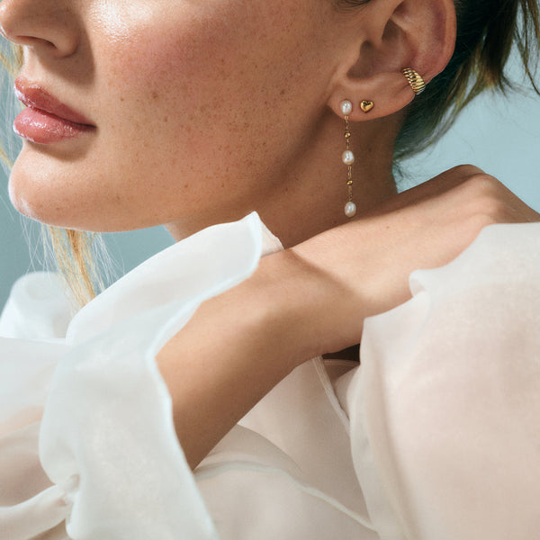 Boucles d'oreilles Fixes Coeur