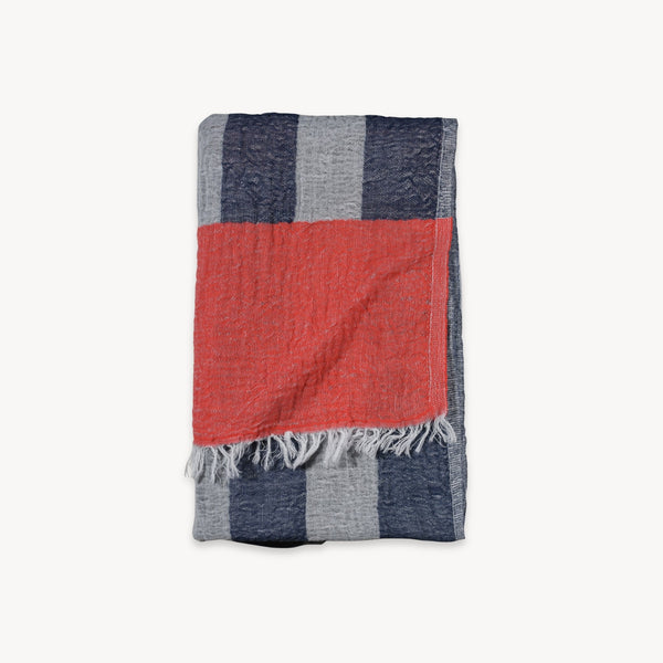 Serviette – Promenade Vermillion Denim