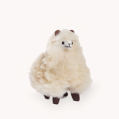 Animals - Standing Alpaca - 5.5" - Beige

