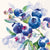 Serviettes de table: Cocktail, crème - Collection Bleuets