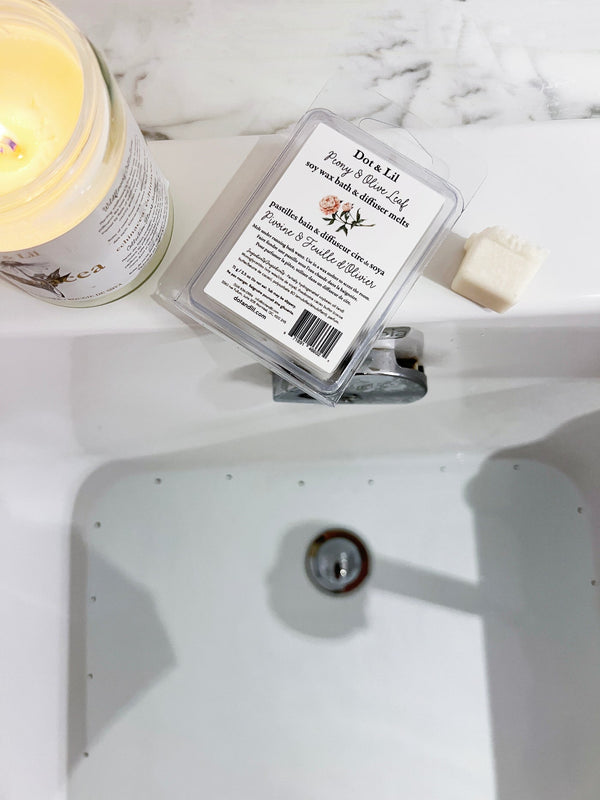 Bath/Diffuser Pastilles - Peony &amp; Olive Leaf