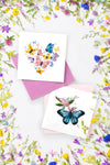 Carte de vœux papillon cœur en quilling