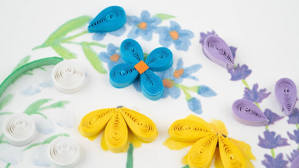 Carte de vœux Quilled Garden Heart