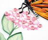 Carte de vœux papillon monarque en quilling